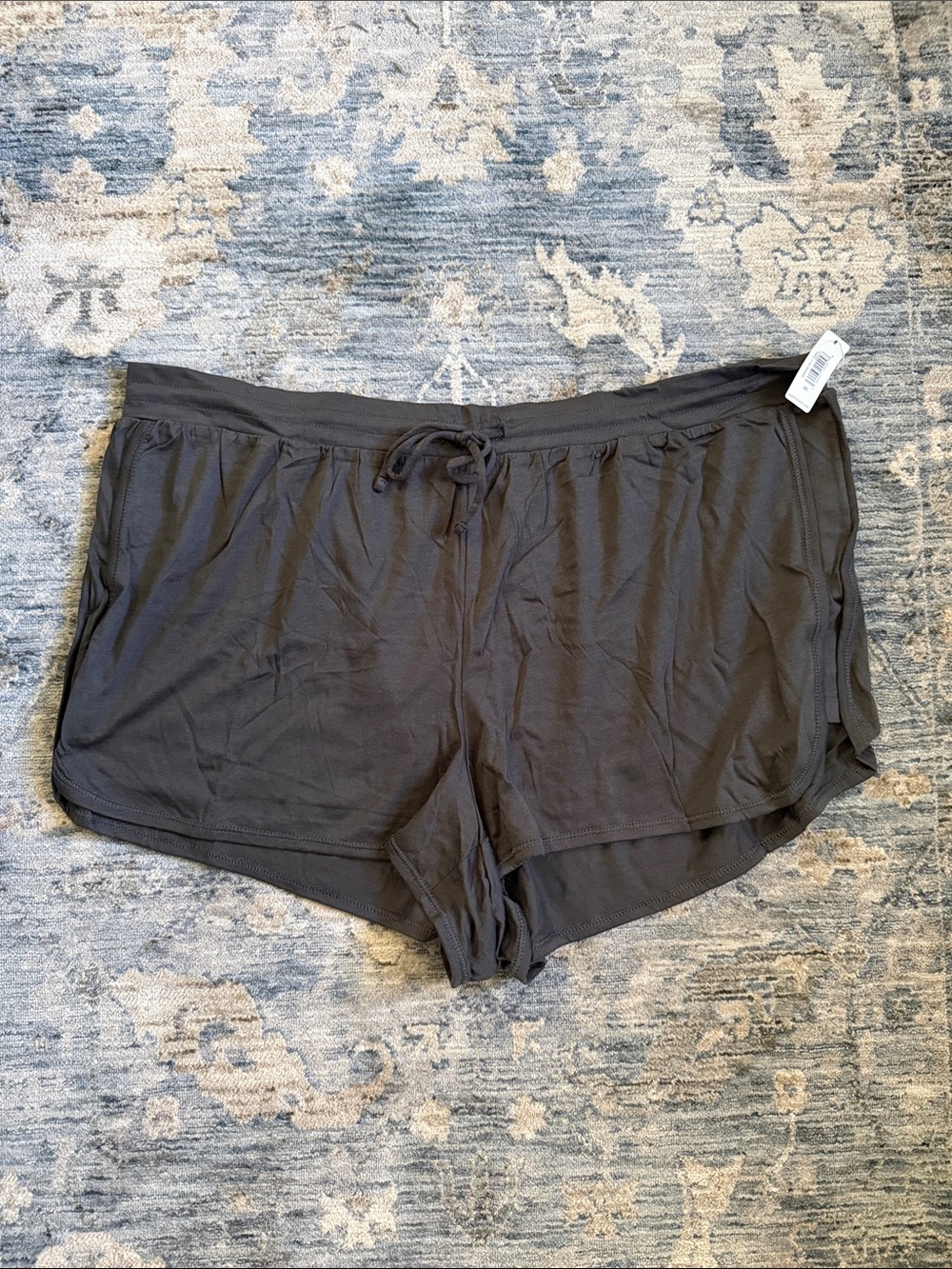 Casual Drawstring Lounge Shorts in Charcoal